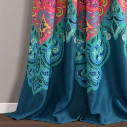 Boho Chic Light Filtering Window Curtain Panel Set