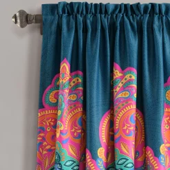 Boho Chic Light Filtering Window Curtain Panel Set