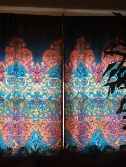 Boho Chic Light Filtering Window Curtain Panel Set