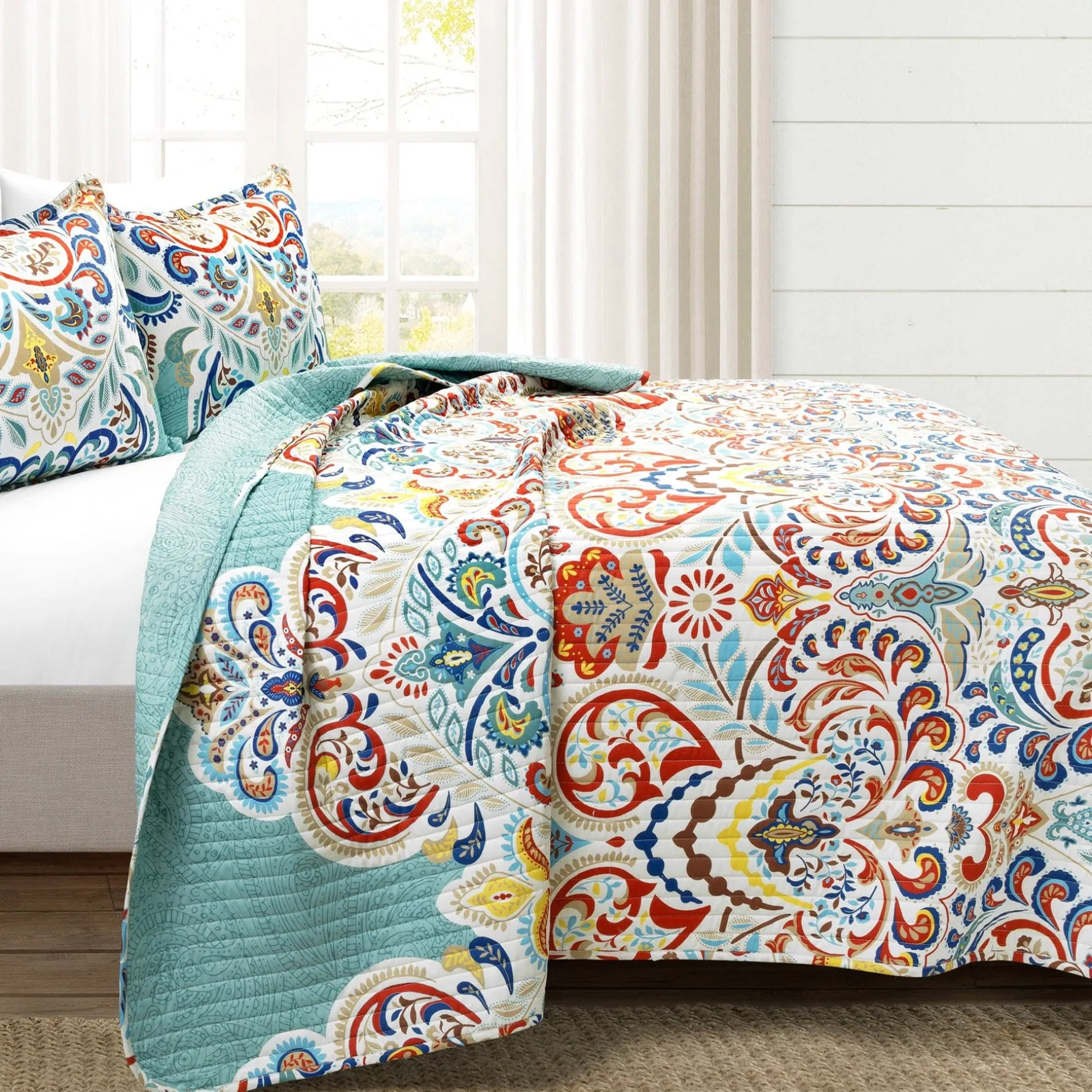 Boho Chic Quilt 3 Piece Set