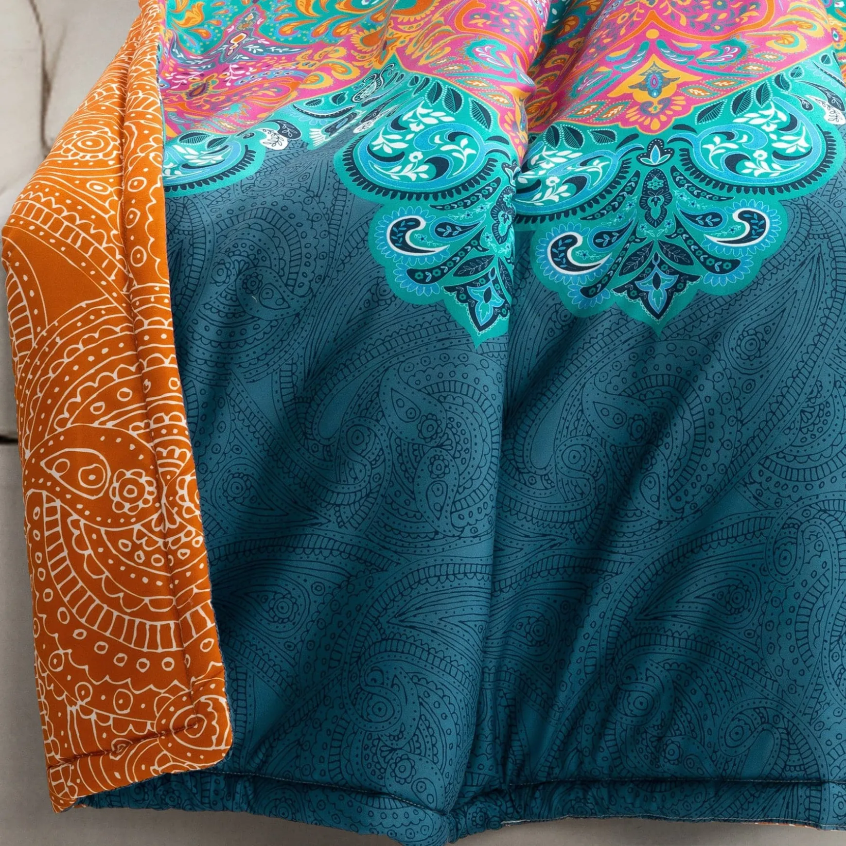 Boho Chic Reversible Throw