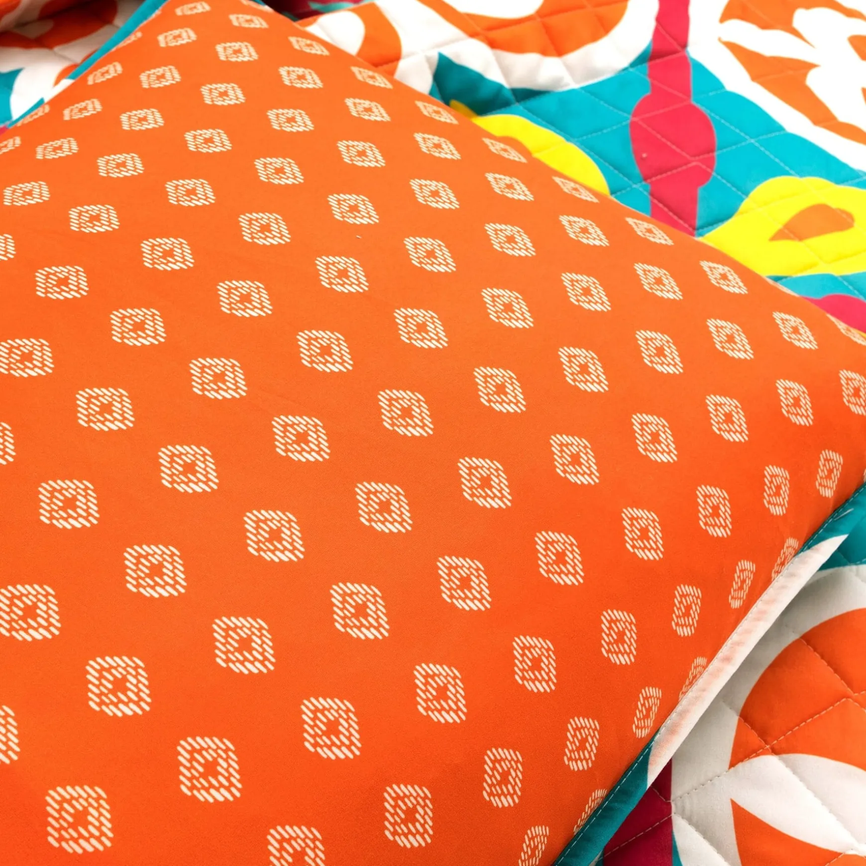 Boho Floral Reversible 3 Piece Quilt Set