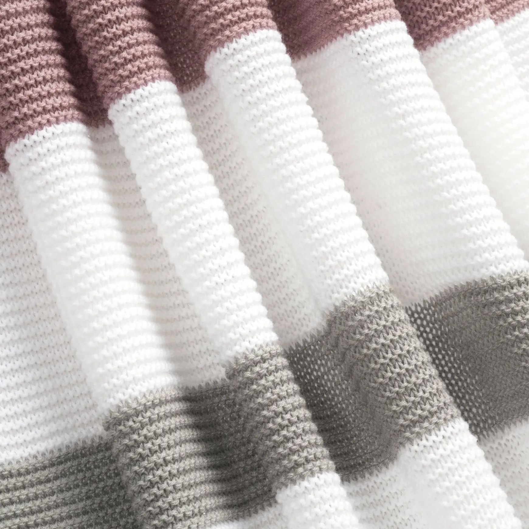 Boho Knitted Braided Tassel Throw