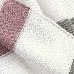 Boho Knitted Braided Tassel Throw