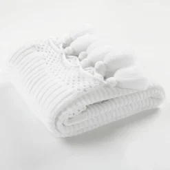 Boho Knitted Tassel Throw