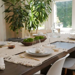 Boho Macrame Indoor/Outdoor Table Runner
