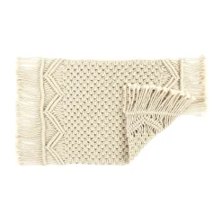Boho Macrame Indoor/Outdoor Placemat 2-Pack Set