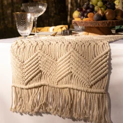 Boho Macrame Indoor/Outdoor Table Runner