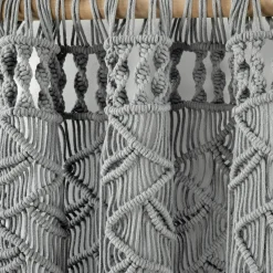 Boho Macrame Leaf Cotton Window Curtain