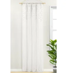 Boho Macrame Leaf Cotton Window Curtain