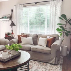 Boho Macrame Textured Cotton Window Curtain