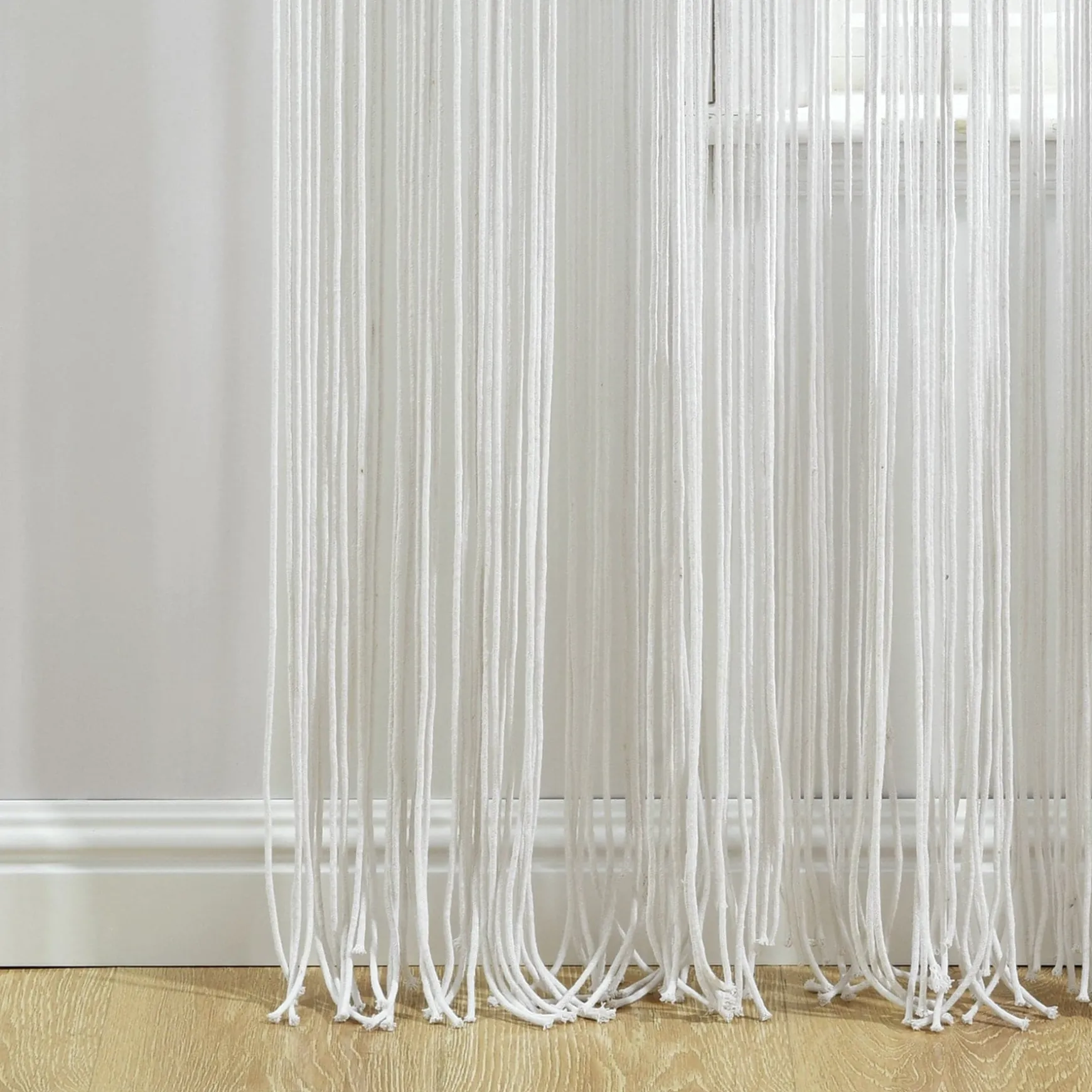 Boho Macrame Textured Cotton Window Curtain