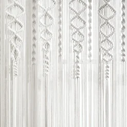 Boho Macrame Textured Cotton Window Curtain