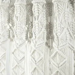 Boho Macrame Textured Indoor/Outdoor Window Curtain