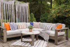 Boho Macrame Textured Indoor/Outdoor Window Curtain