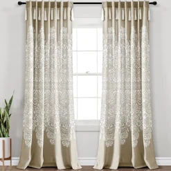 Boho Medallion Window Curtain Panel Set