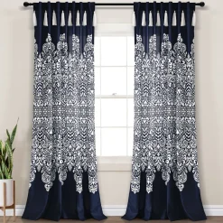 Boho Medallion Window Curtain Panel Set