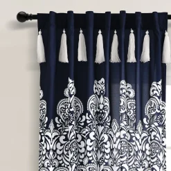 Boho Medallion Window Curtain Panel Set