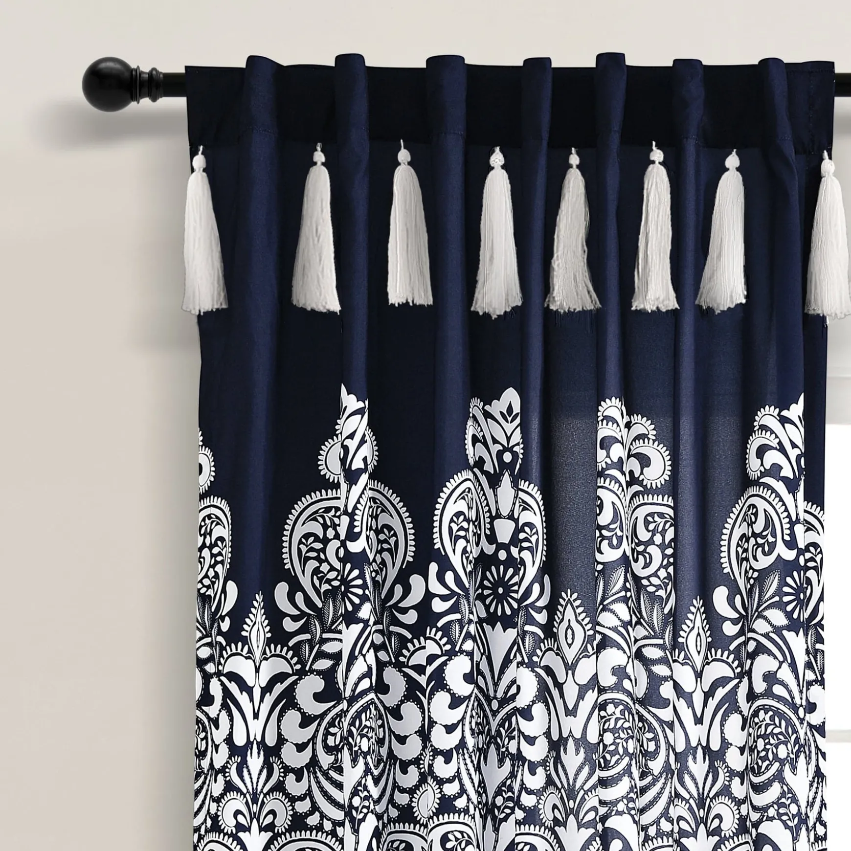 Boho Medallion Window Curtain Panel Set