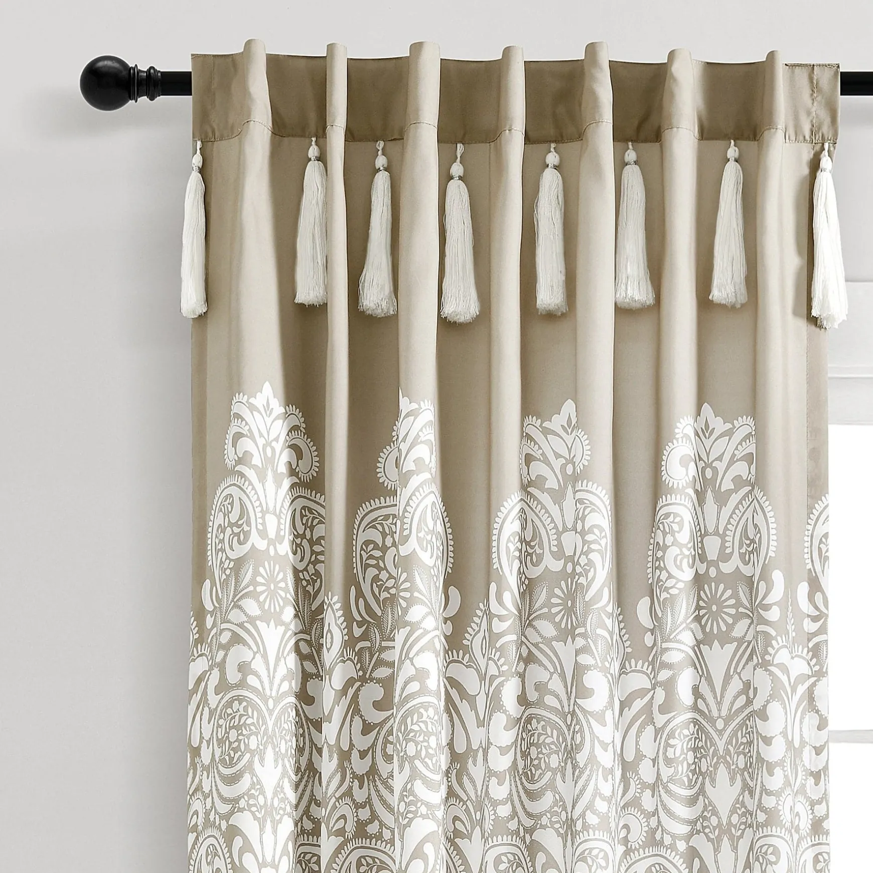 Boho Medallion Window Curtain Panel Set