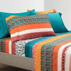 Boho Stripe 6 Piece Soft Sheet Set