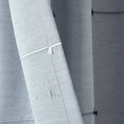 Boho Stripe Clip Jacquard Window Curtain Panel Set