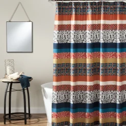 Boho Stripe Shower Curtain