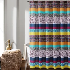 Boho Stripe Shower Curtain