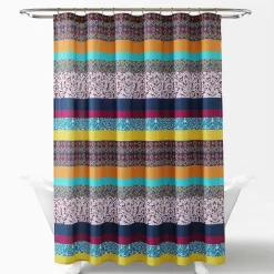 Boho Stripe Shower Curtain