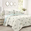 Botanical Bird & Flower Quilt 3 Piece Set