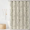 Botanical Dreams Linen Textured Shower Curtain