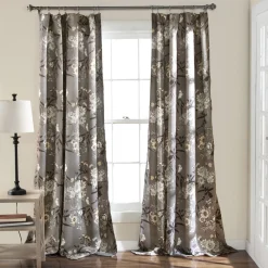 Botanical Garden Light Filtering Window Curtain Panel Set