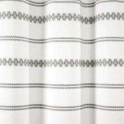 Breezy Chic Tassel Jacquard Recycled Cotton Shower Curtain