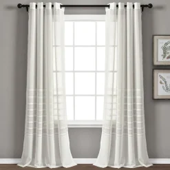 Bridie Grommet Sheer Window Curtain Panel Set