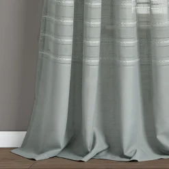 Bridie Grommet Sheer Window Curtain Panel Set