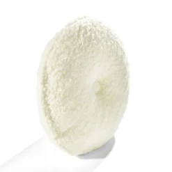 Button Soft Sherpa Round Throw Pillow