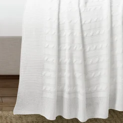 Cable Soft Knitted Blanket/Coverlet