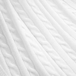 Cable Soft Knitted Blanket/Coverlet