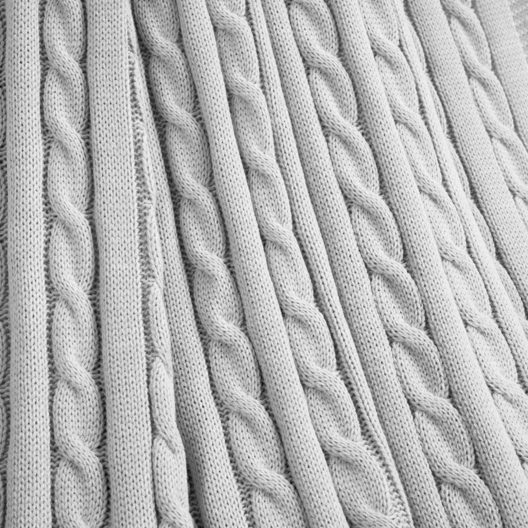 Cable Soft Knitted Blanket/Coverlet