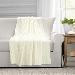 Cable Soft Knitted Throw