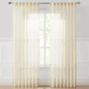 Calia Textured Stripe Sheer Window Curtain Panels