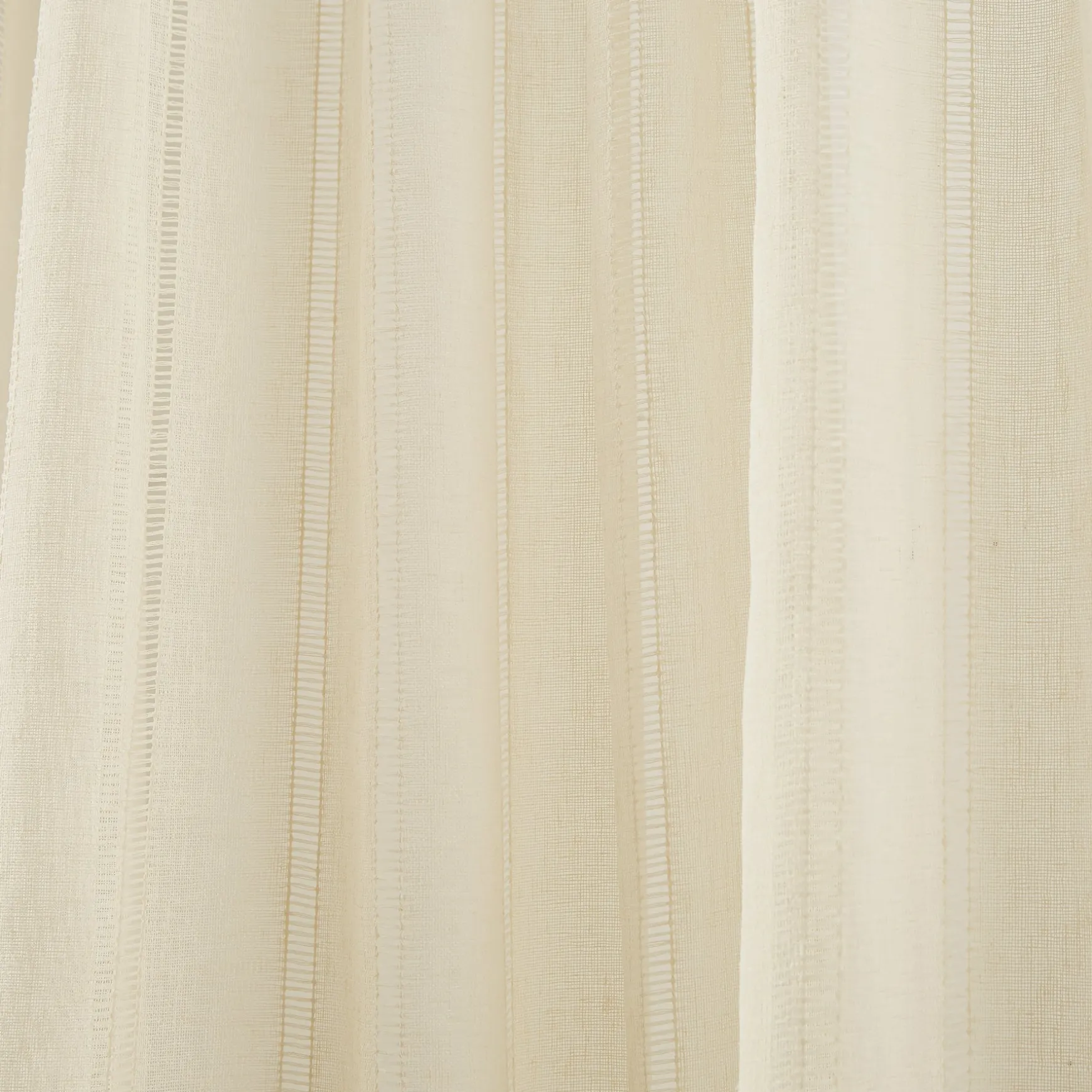 Calia Textured Stripe Sheer Window Curtain Panels