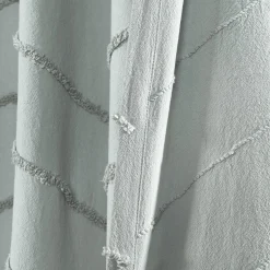 Chenille Chevron Shower Curtain