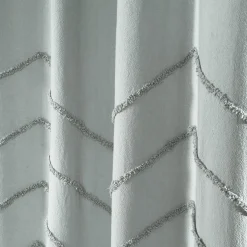 Chenille Chevron Shower Curtain