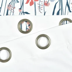 Clarissa Floral Light Filtering Window Curtain Panel Set