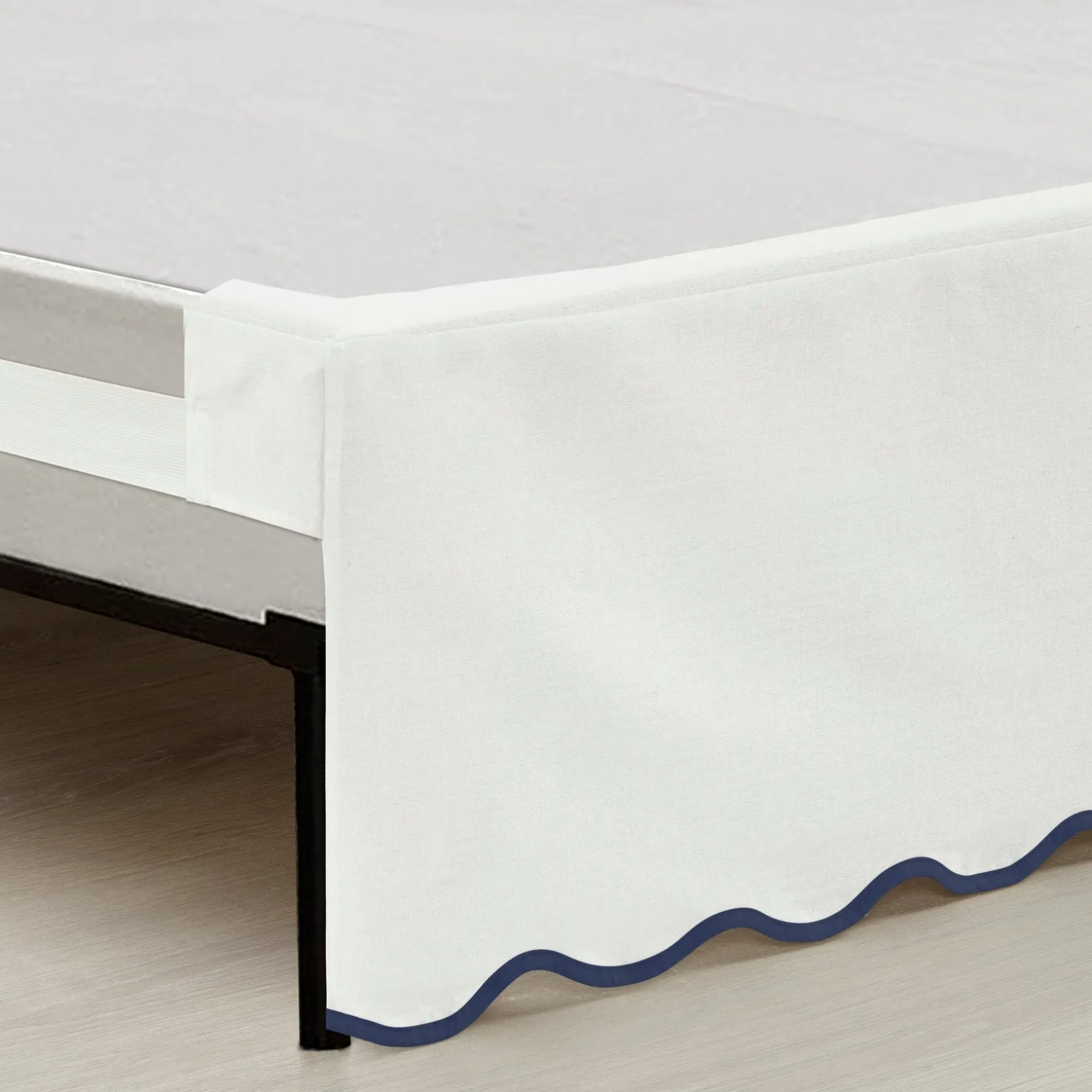 Coastal Chic Scalloped Edge Bed Skirt
