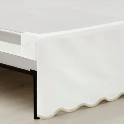 Coastal Chic Scalloped Edge Bed Skirt