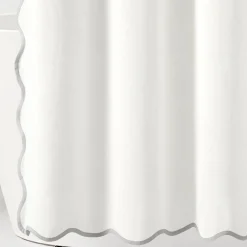 Coastal Chic Scalloped Edge Shower Curtain