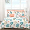 Coastal Reef Feather Reversible Quilt Set