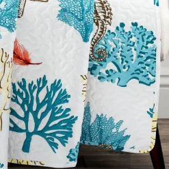 Coastal Reef Feather Throw